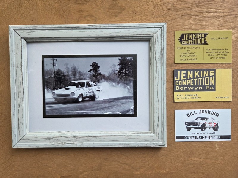 Bill "Grumpy" Jenkins Vega Pro Stock framed photo PLUS LOT! FREE SHIPPING!