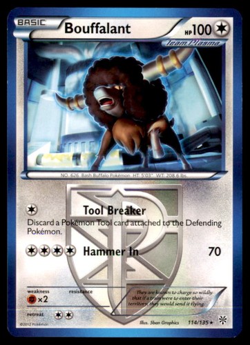 Pokemon Bouffalant Plasma Storm 114/135 Non Holo