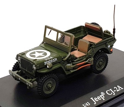American Mint Maßstab 1:43 3551002 - Jeep CJ-2A US Army - grün