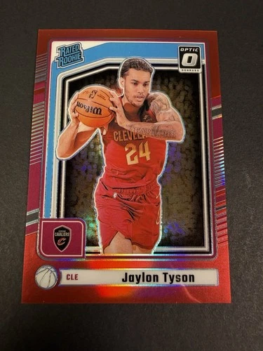 Jaylon Tyson RC 2024-25 Panini Donruss Optic Preview Rated Rookie Red /25 #253