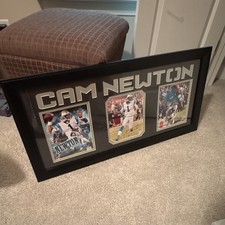 Cam Newton Rookie Year Autograph-15x35 3 Photo Plaque Carolina Panthers Cam Newton Rookie Year Autograph-15x35 3 Photo Plaque Carolina Panthers