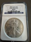 U.S. Mint 2007 American Silver Eagle $1 NGC MS69 1 oz .999 Cert 1563862-163