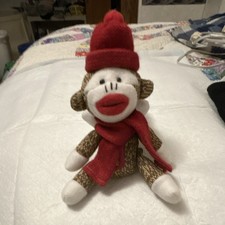 Galerie Sock Monkey Wool Red Heel 10 Inch