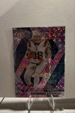 2025 Panini Mosaic - Rhamondre Stevenson #196 Camo Pink Mosaic Prizm