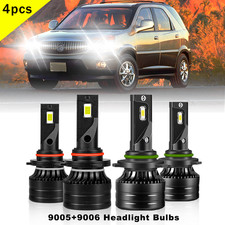 4pcs FOR Buick Rendezvous 2002-2007 LED Headlight High/Low Bulbs Kit 9005 9006