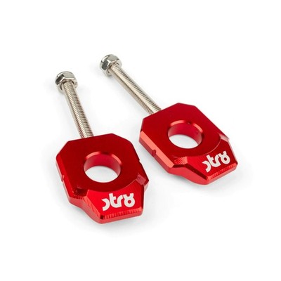 Coppia Ketteneinsteller STR8 Rot 15mm Für GILERA GP 2002-2005