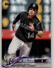 2018 Topps Tony Wolters #688 Colorado Rockies