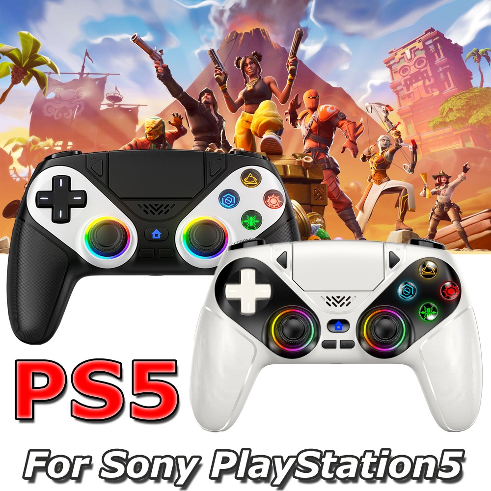 1丨2X For Sony Playstation5 PS5 DualSense Wireless Black | White Controller Flash