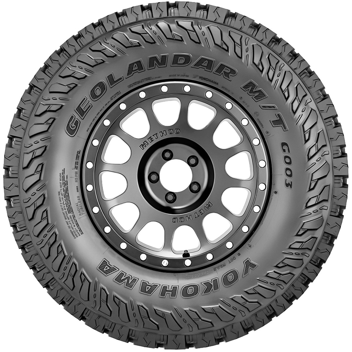 4 Tires Yokohama Geolandar M/T G003 LT 37X12.50R17 Load D 8 Ply MT