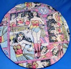 Wonder Woman 10" Glass Plate Handmade Fat Quarter Cotton Material Epoxied To... — photo 7