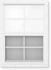 12 x 18 Inch White Shed Window For Chicken Coop Heavy Duty Outdoor Replacement