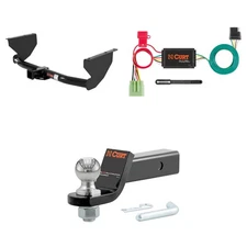 CURT Trailer Tow Hitch Package With 2in Receiver, Wiring, 45036 Ball Mount 13051