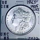 1883 O BU GEM MORGAN SILVER DOLLAR UNC MS+++ U.S. MINT RARE COIN 7032