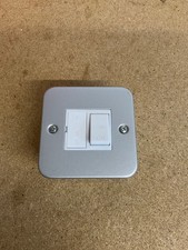 Metal Clad 13A Fused Spur Unit Switched & back box - New