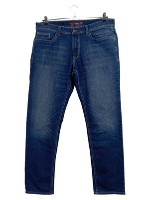 Hattric Herren Jeans Regular Fit Blau W33/L31 Stretch Denim