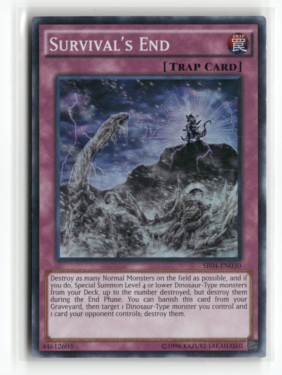 Survival's End Structure Deck: Dinosmasher's Fury Super Rare Yugioh LP |  eBay