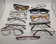 Lot Of 12 Pairs Of Vintage Eyeglasses Frames For Parts Or Repairs