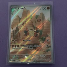 Pokémon Scarlet & Violet Klawf 217/198 Illustration Rare Holo English TCG on eBay