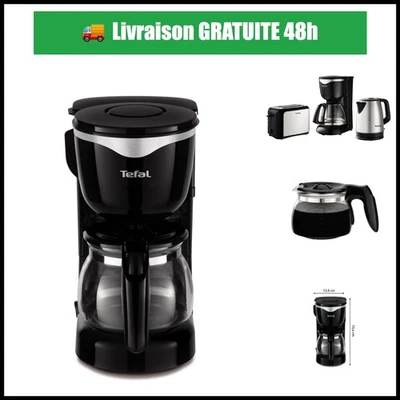 Tefal Cafetière Filtre Compacte 0,6 L Noir - Arrêt Automatique - Photo 1/4
