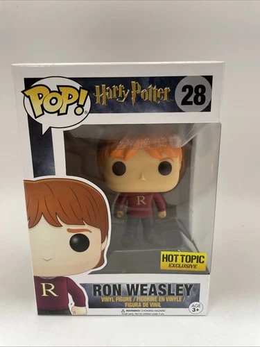 Funko Pop! Vinyl: Harry Potter - Ron Weasley (in Sweater) -Hot Topic W/Protector