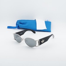 New Adidas OR0096 16C Shiny Palladium/Smoke Mirror 54-18-140 Sunglasses