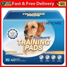HONEY CARE All-Absorb, X-Large 28" X 34", 40 Count, Dog and Puppy Training Pads,