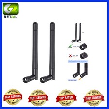 Dual Band WiFi Antenna 2-Pack - 3dBi RP-SMA Male for Enhanced Connectivity