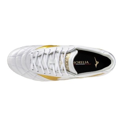 Mizuno Morelia II JAPAN AG Super White Pearl Gold P1GA260350 Men's