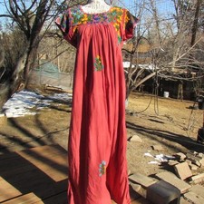 vintage-style Oaxacan Mexican "San Antonino" gala dress