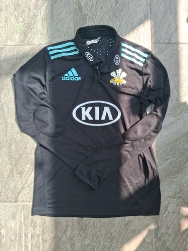 Surrey County Cricket Club Adidas Long Sleeved Medium Black Home Shirt - Picture 2 of 4