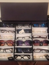 Lot of 18 Sample New Eye Glasses Frames And Sunglasses. Various Brands