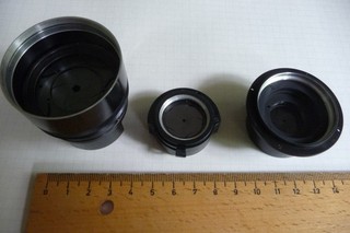 Konvolut: Blendenkörper Compur mit fünfteiliger Irisblende