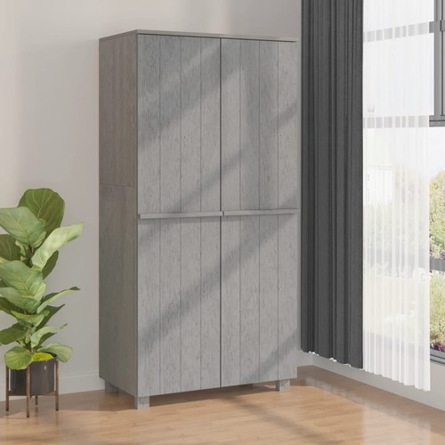 Armario madera maciza de pino Multicolor 89 x 50 x 180 cm Estante vidaXL - Imagen 2 de 44