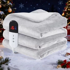 Heated Blanket w/ Hand Controller - 10 Heat Settings Auto Shut-Off 50x60 From US