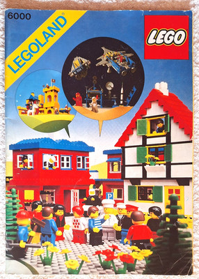 LEGO Ideenbuch 6000 Legoland (aus Jahr 1980) + Aufkleberbögen