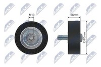 NTY RNK-BM-005 Umlenk-/FüHrungsrolle, Keilrippenriemen FüR BMW