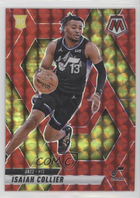 2024-25 Panini Mosaic Rookies Red Prizm Isaiah Collier #222 Rookie RC 1my2