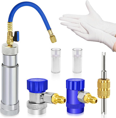 R1234Yf Dye Injector, AC Dye Injector with Shut-Off Valve, AC Oil Injector for R