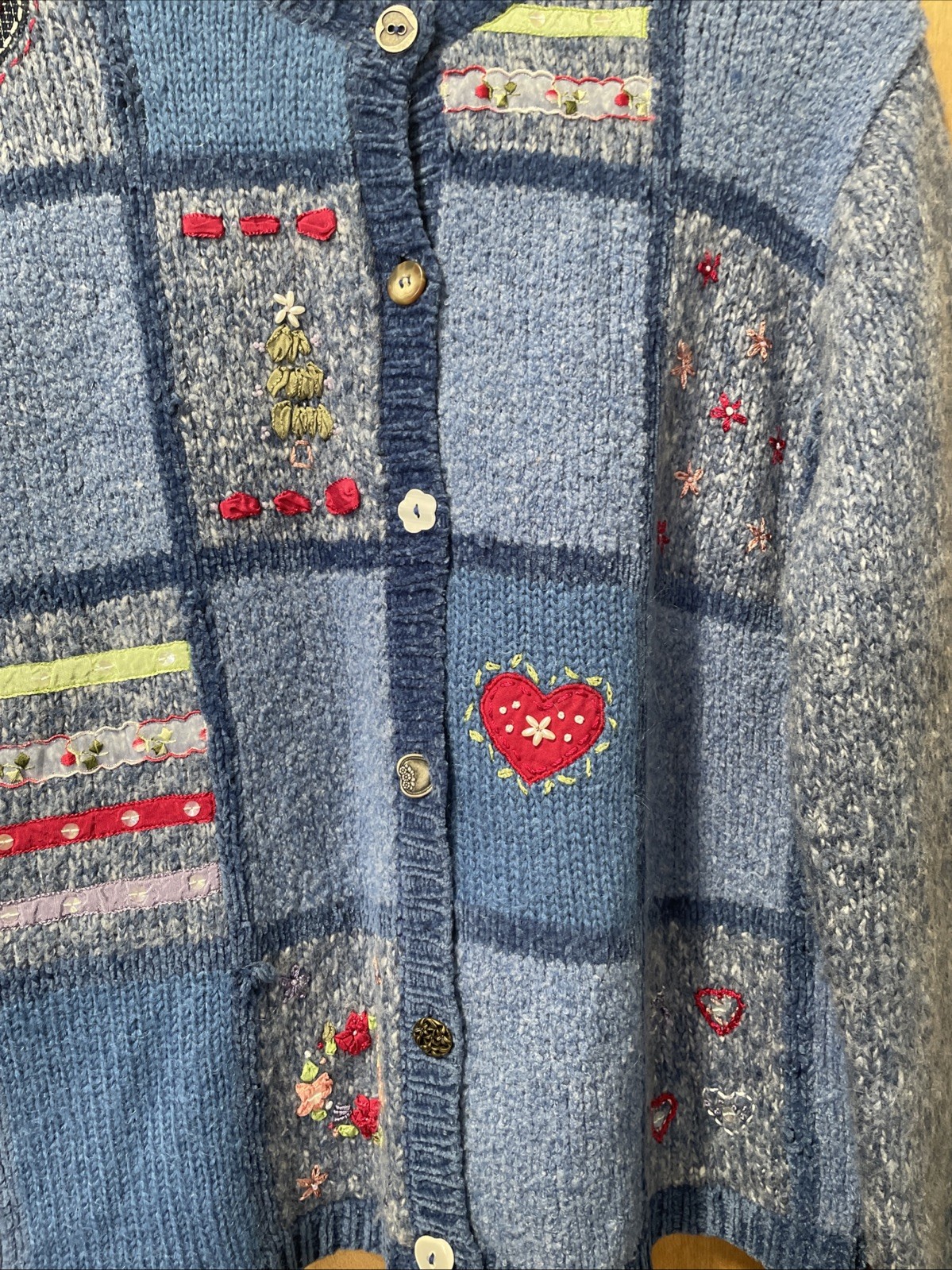 Koret City Blues Vintage Patchwork Button Up Card… - image 3