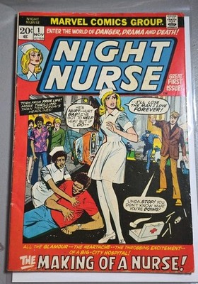 Marvel Comics Night Nurse #1 Great First Issue Bronze Age 1972 Linda