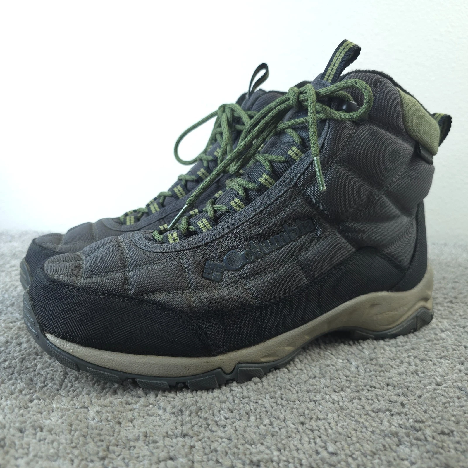 Columbia Fire Camp Boot Mens Size 10 Waterproof Black Gray Lace Up Shoes
Opens in a new window or ta