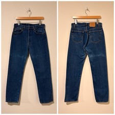 80s 90s vintage levi's 501 denim pants jeans made in usa size 32 443937