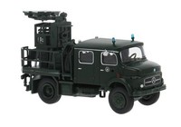 Brekina Lkw Mb LA911 Lichtmastwagen Polizei TannengrüN, Polizei Hamburg 47192