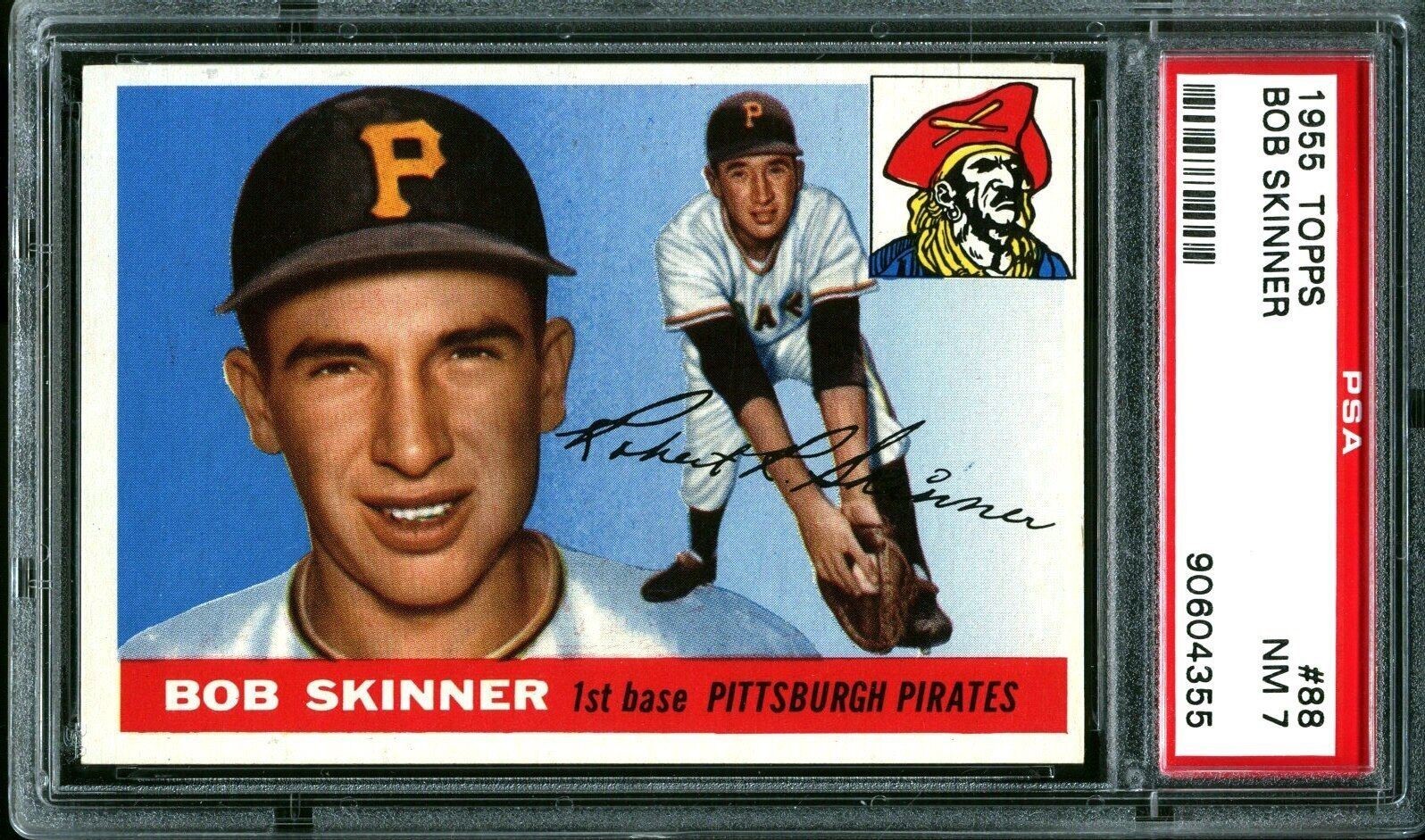 1955 Topps #88 Bob Skinner Pittsburgh Pirates PSA 7 NM
