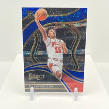 2023-24 Panini Select - Courtside Julian Phillips #289 Blue Disco Prizm /25 (RC)