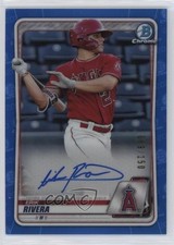 2020 Bowman Chrome Prospects Blue Refractor /150 Erik Rivera #CPA-ERI Auto 0o6v