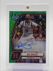 ACE BAILEY 2024-25 BOWMAN U CHROME 1ST GREEN SHIMMER REFRACTOR AUTO Q4444