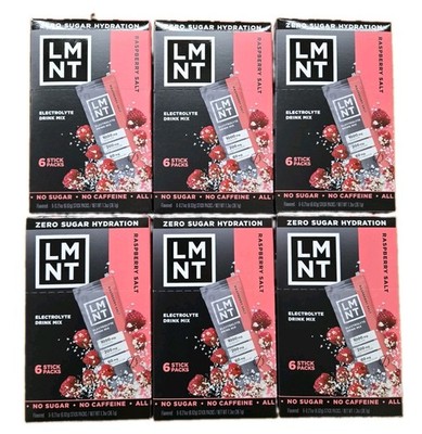 LMNT Zero-Sugar Caffein Free Electrolytes Raspberry Salt 36 Packs Exp 01/2027