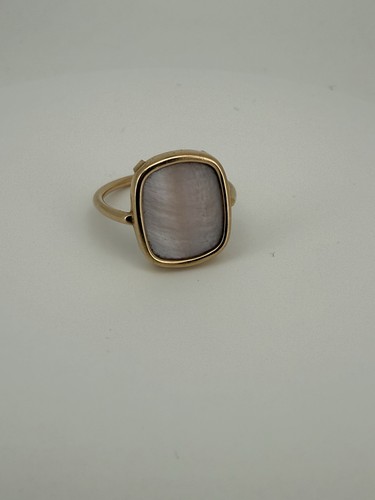 bague or Jaune 18 carats nacre