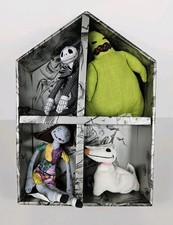 NIGHTMARE BEFORE CHRISTMAS Disney Store Studio Collection 4 PLUSH Set Jack Sally